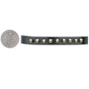 bracelet cuff - mixed metal black - bronze beads by nina designs