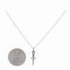 necklace - mini dagger - mixed metal by nina designs
