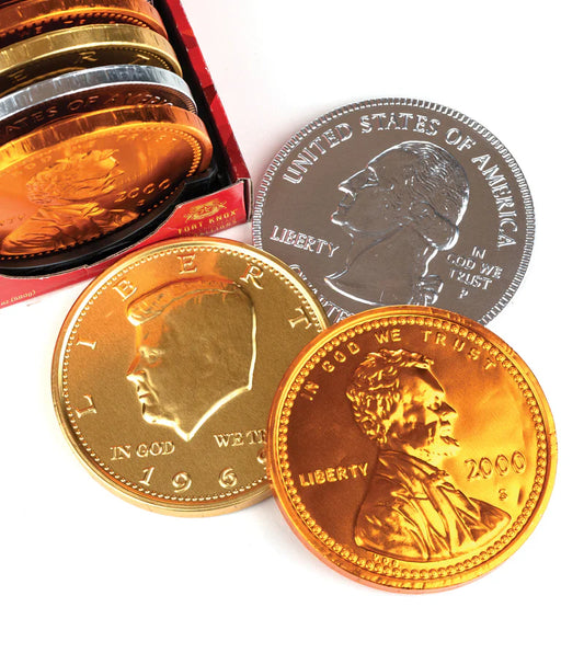 candy - fort knox giant medallion - milk chocolate by redstone foods inc
