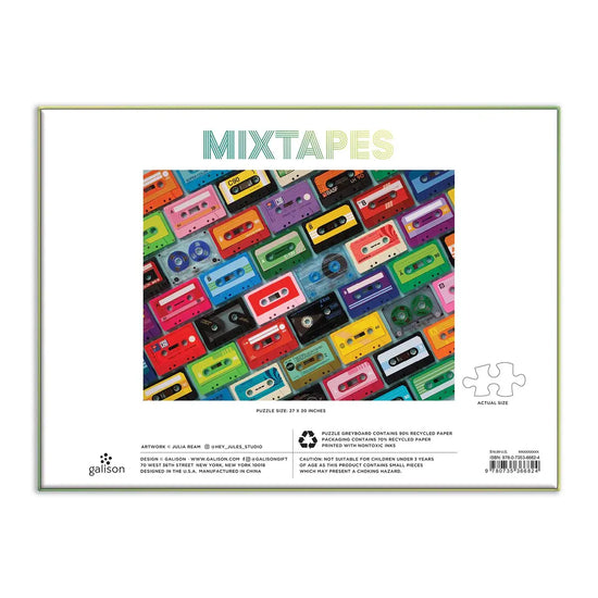 puzzle - 1000-piece - mixtapes by chronicle books