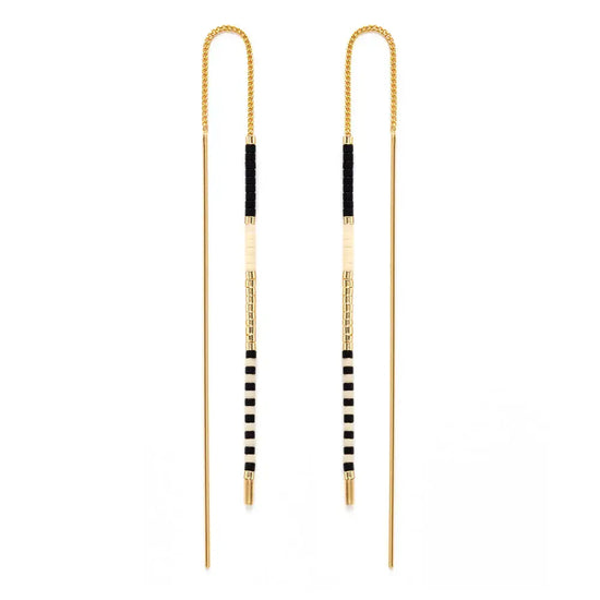 earrings - miyuki seed bead threader by amano studio