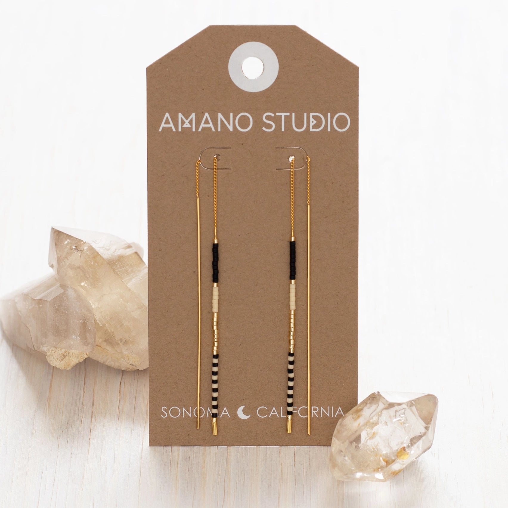 earrings - miyuki seed bead threader by amano studio