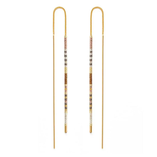 earrings - miyuki seed bead threader by amano studio