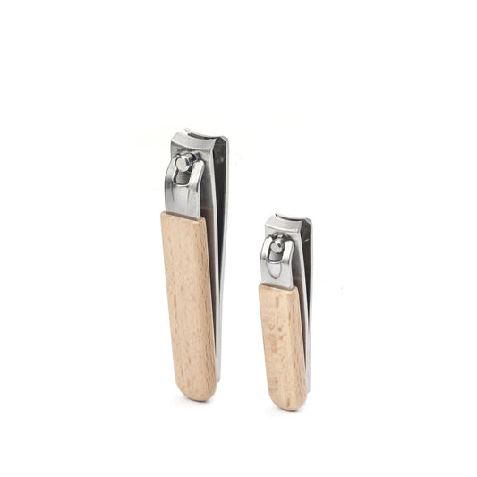 tool - nail clipper set - beechwood by kikkerland