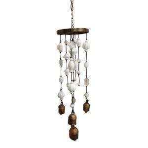 mobile chime - cool whites by moksha imports