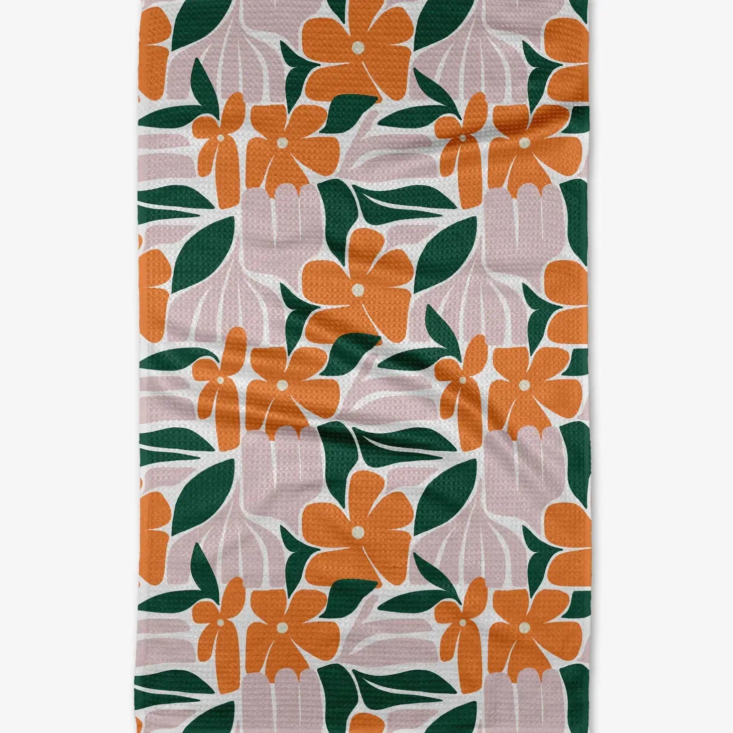 microfiber tea towel - modern floral by geometry house