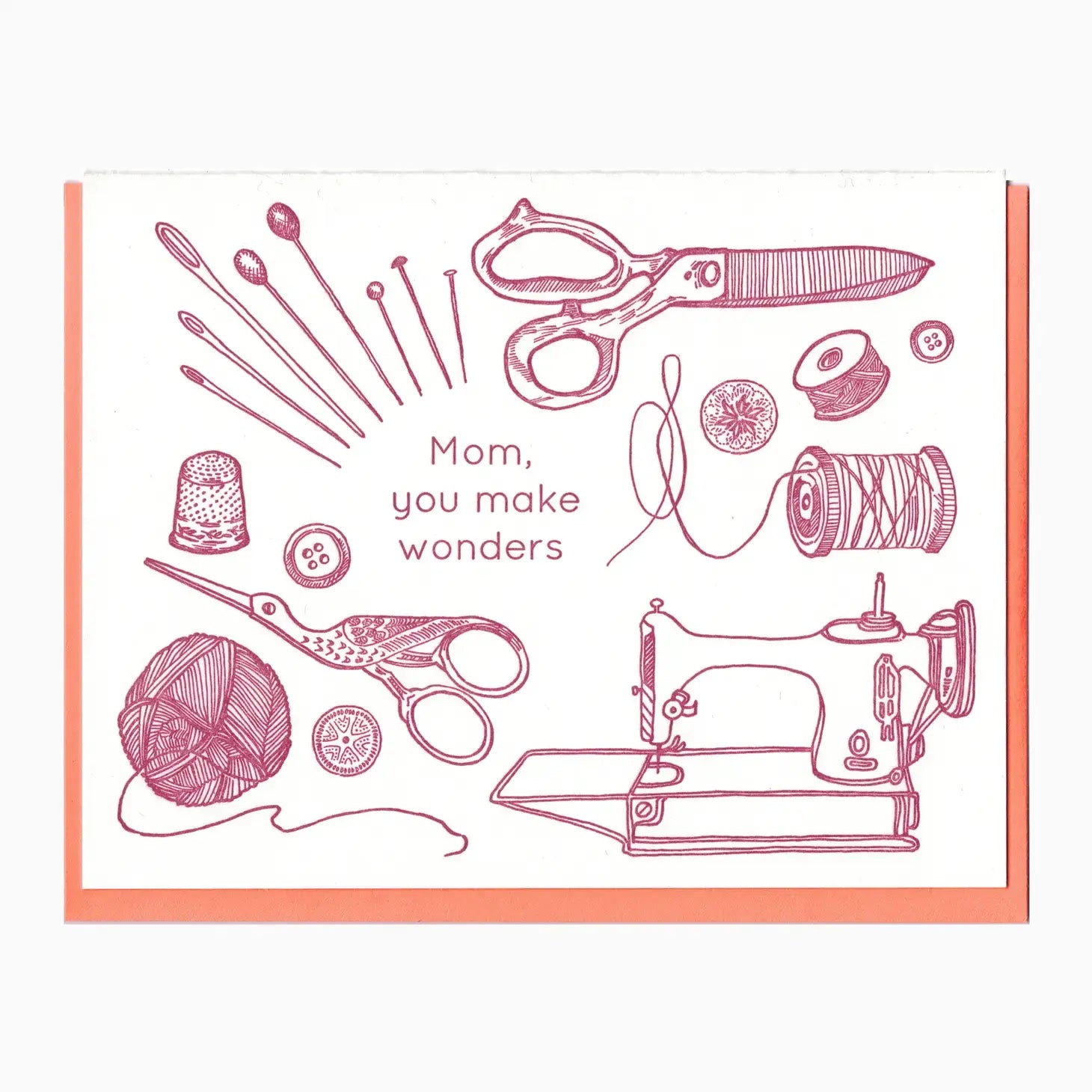 card - mother's day - mom, you make wonders by blackbird letterpress