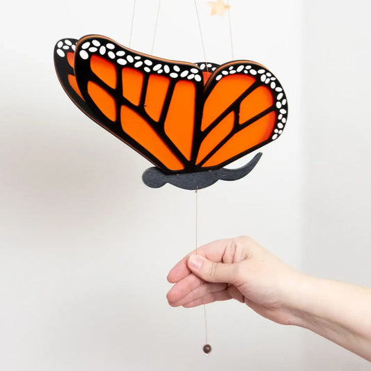 mobile - flying monarch butterfly by tulia's artisan gallery