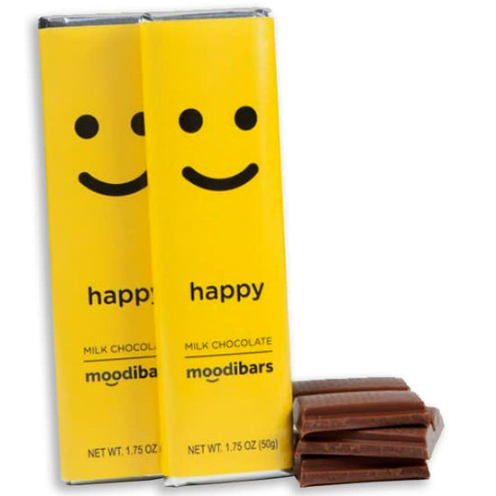 candy - moodibars - happy - milk chocolate by redstone foods inc