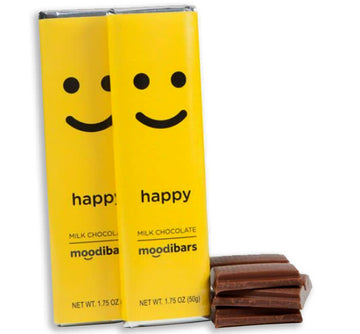 candy - moodibars - happy - milk chocolate by redstone foods inc