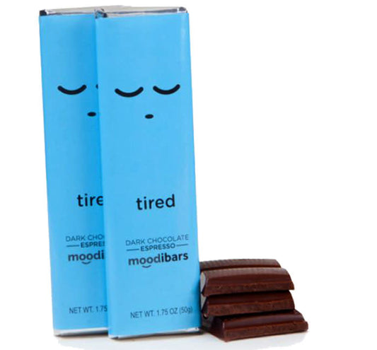 candy - moodibars - tired - dark chocolate espresso by redstone foods inc