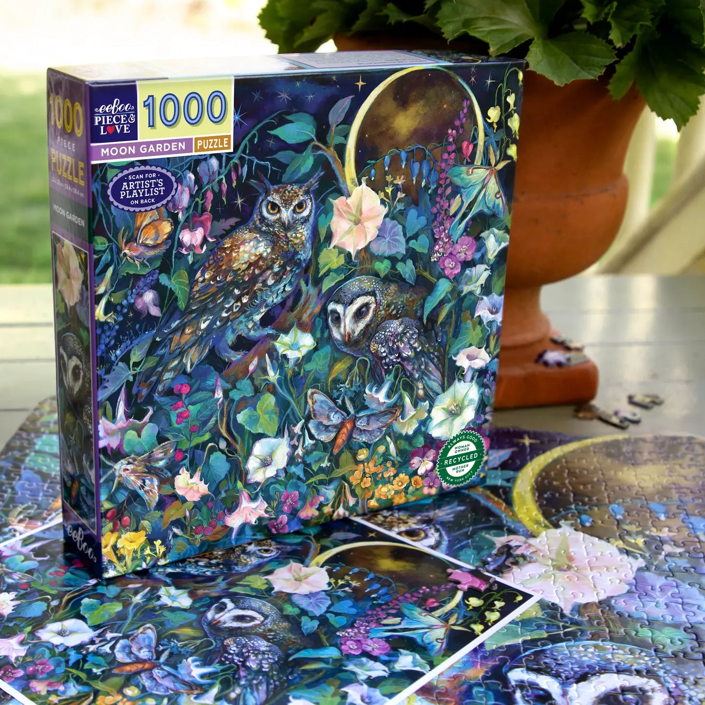 puzzle - 1000-piece - moon garden by eeboo