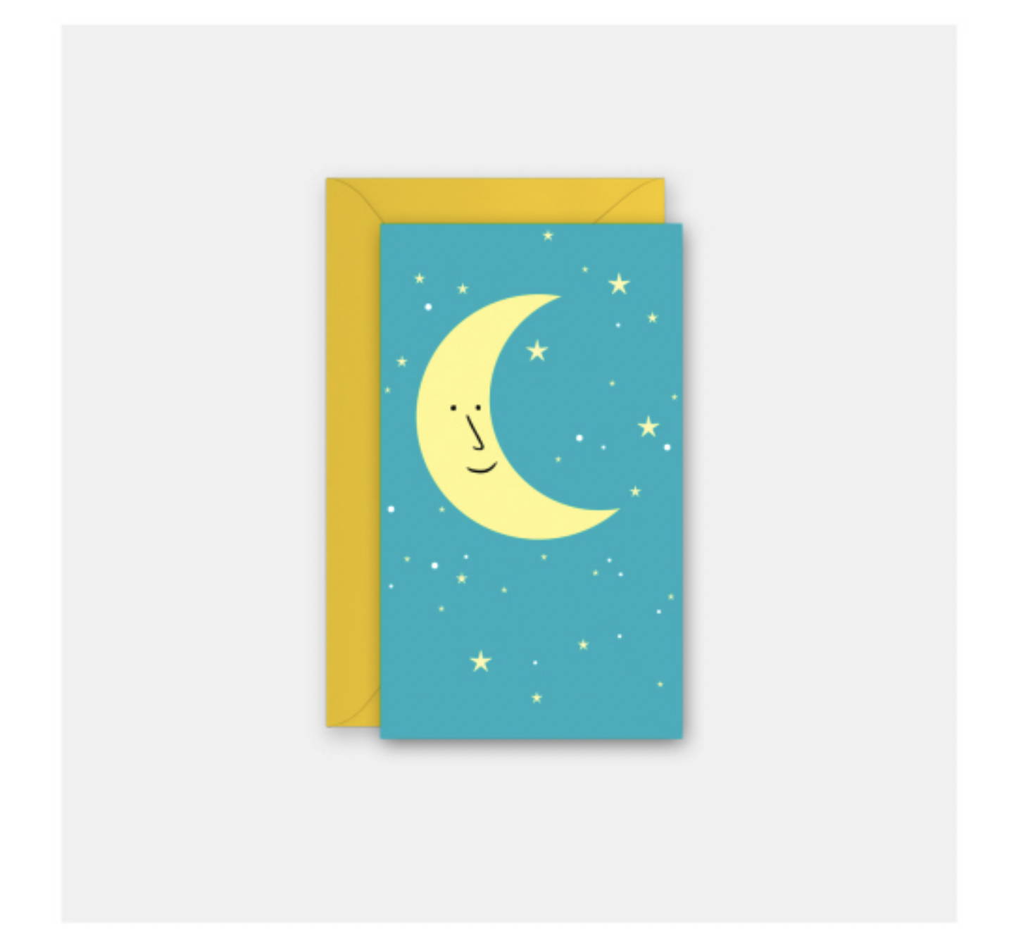 enclosure card - moon & stars by rock scissor paper