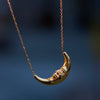 necklace - moonstruck 18" - cz eye - 18kgp by peter and june