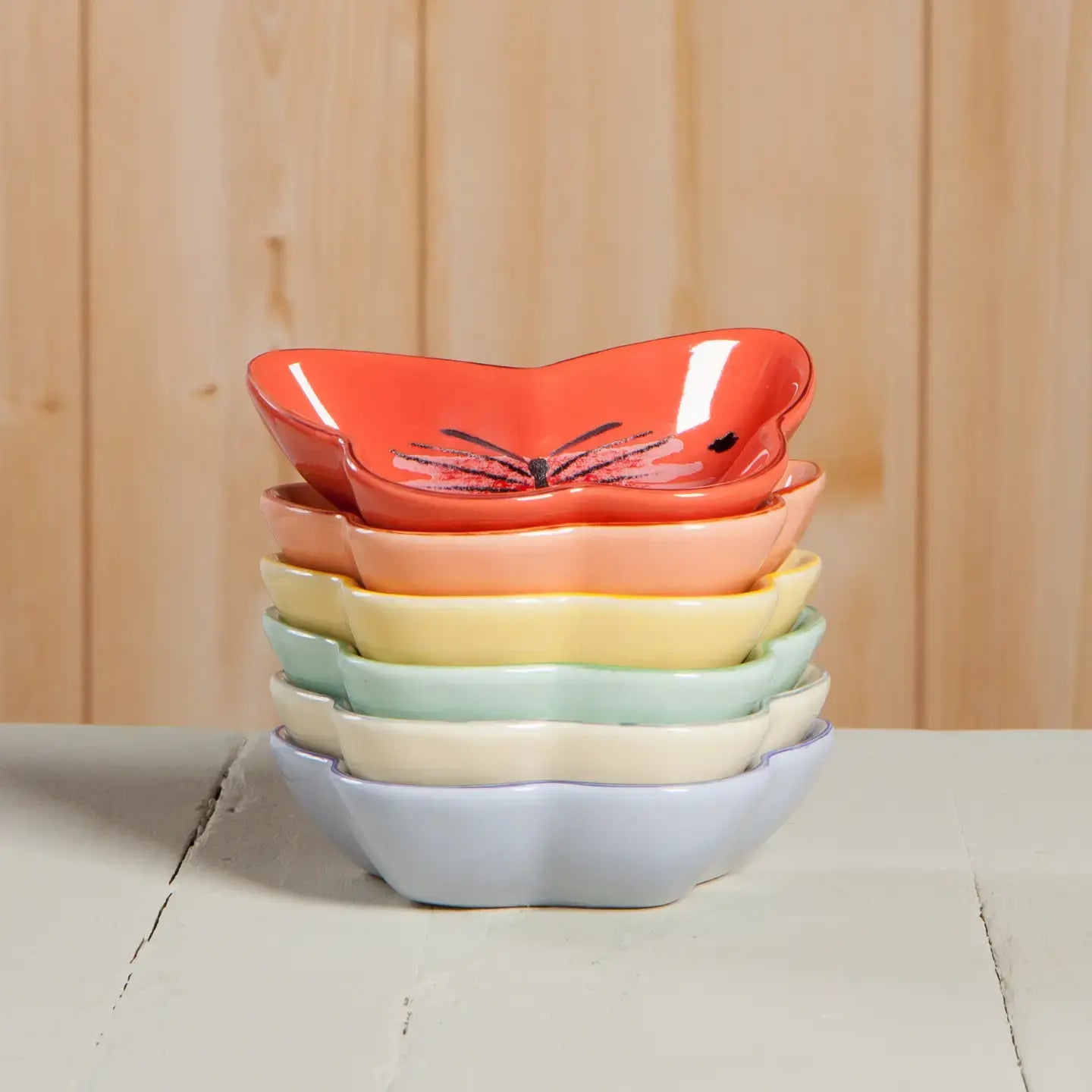 pinch bowl - butterfly-shaped - single (assorted) by now designs