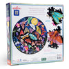 puzzle - 500-piece round - moths by eeboo
