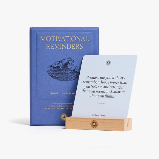 card set - motivational reminders - mindful life quotes by intelligent change