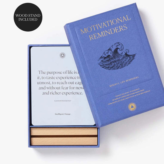 card set - motivational reminders - mindful life quotes by intelligent change