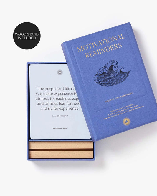 card set - motivational reminders - mindful life quotes by intelligent change