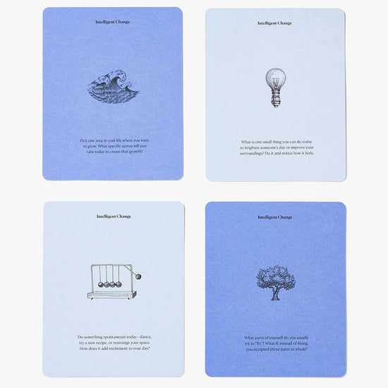 card set - motivational reminders - mindful life quotes by intelligent change
