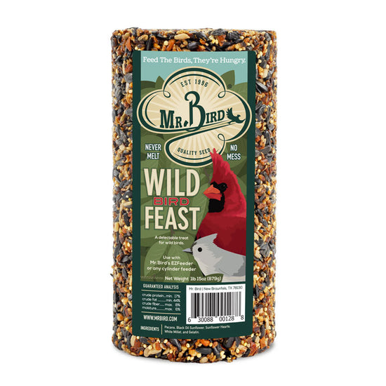 bird seed cylinder - wild bird feast by mr. bird