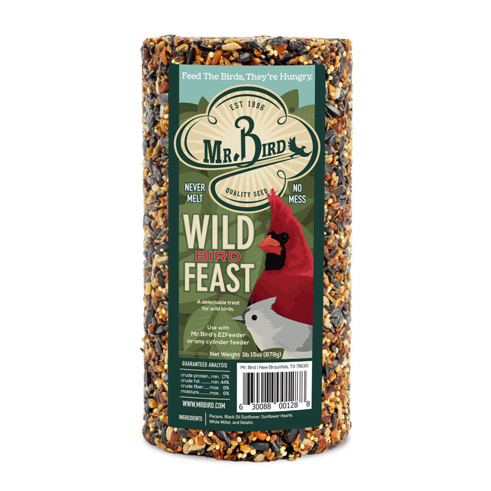 bird seed cylinder - wild bird feast by mr. bird