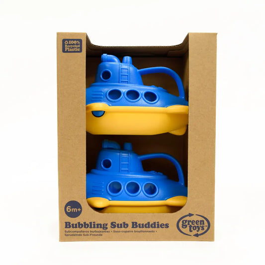 toy - bubbling submarine - 2-pack by green toys