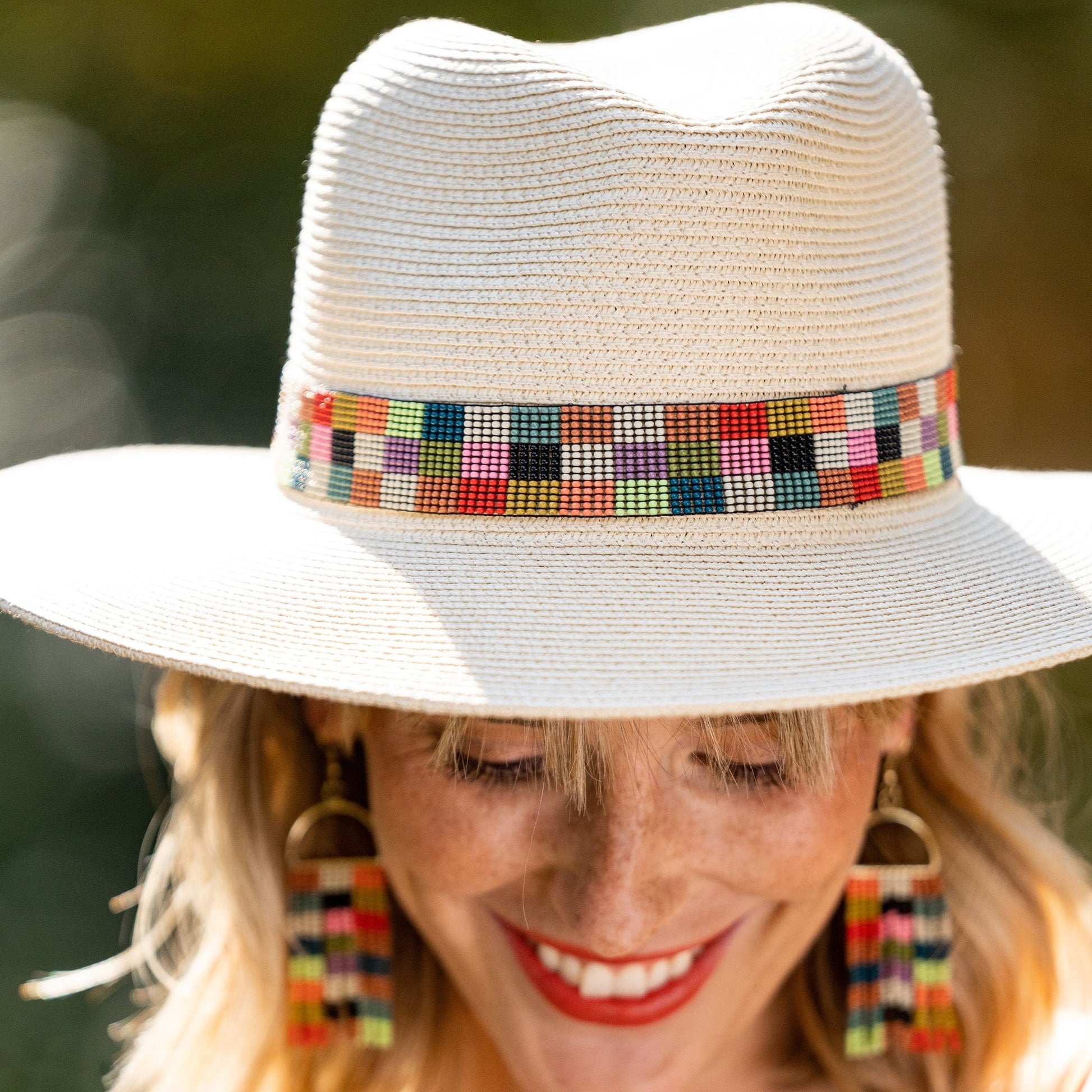 hat band - checkered by ink + alloy