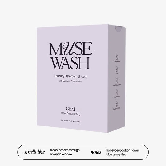 laundry detergent sheets - gem - 50 loads by musewash