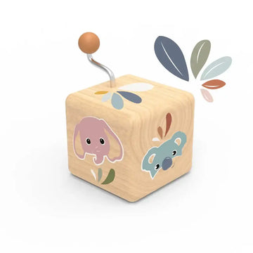 toy - music box wooden - animal faces by speedy monkey