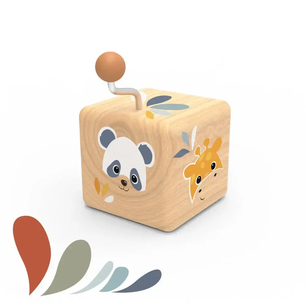toy - music box wooden - animal faces by speedy monkey