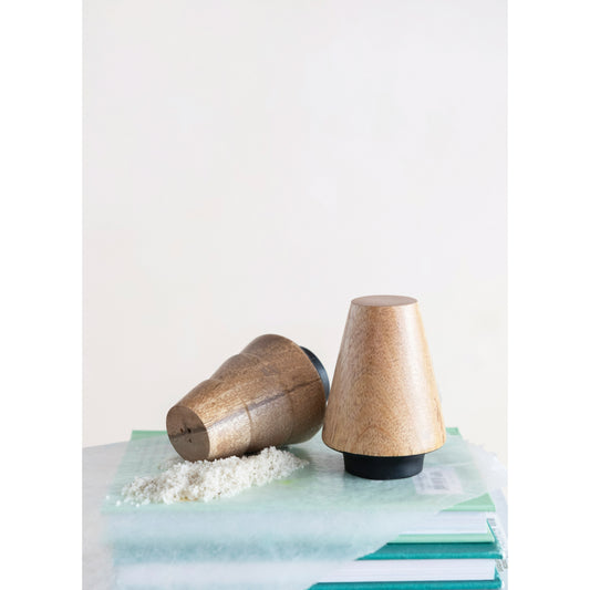 Shaker Set | Salt & Pepper | Mango Wood | 3.5"H