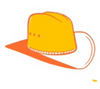 Sticker | Iconic Cowboy Hat | Orange & Yellow