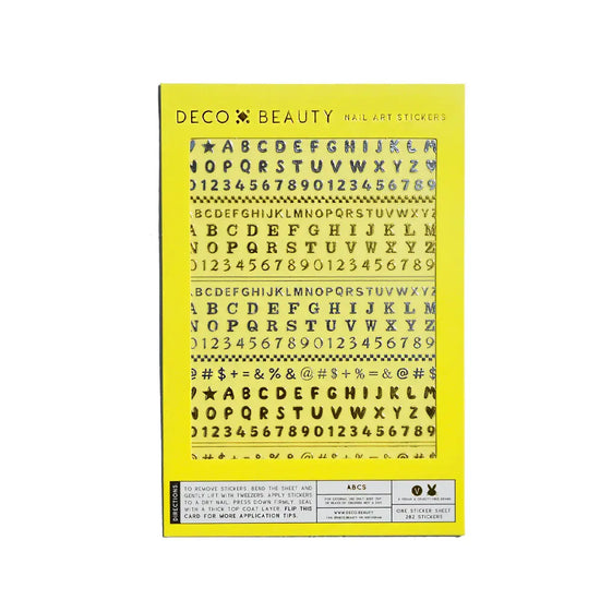 stickers - nail art - abcs by deco beauty