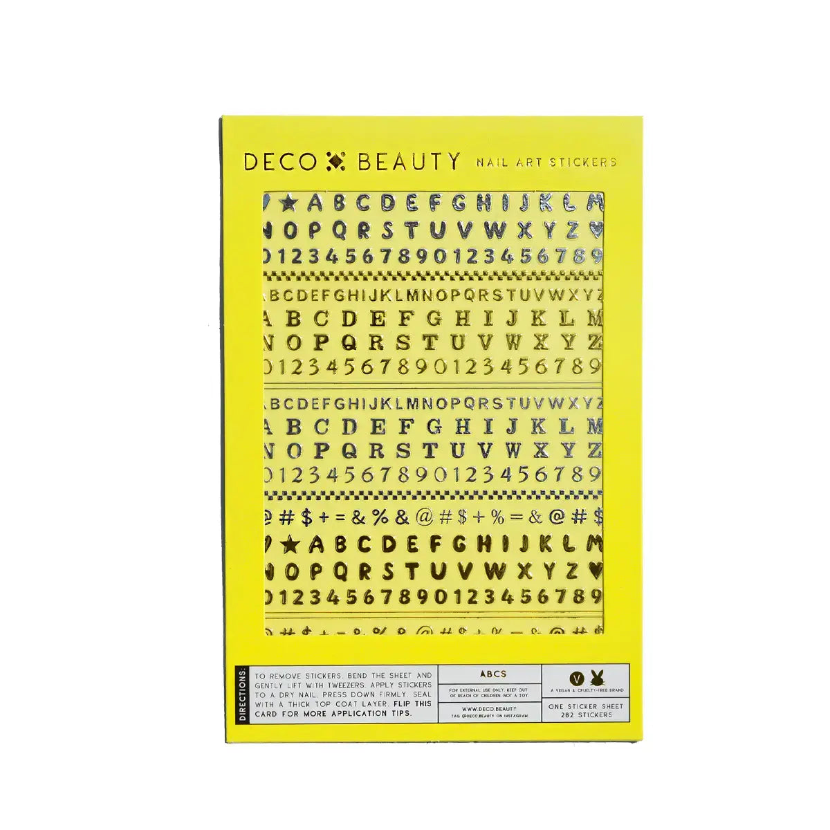 stickers - nail art - abcs by deco beauty