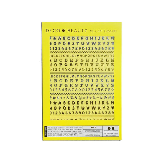 stickers - nail art - abcs by deco beauty