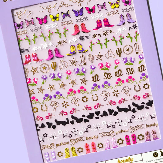 stickers - nail art - howdy by deco beauty