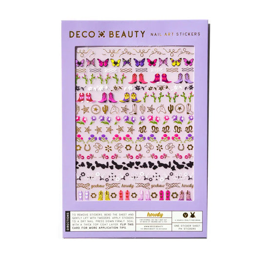 stickers - nail art - howdy by deco beauty