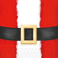 napkins - holiday cocktail - santa suit by boston international