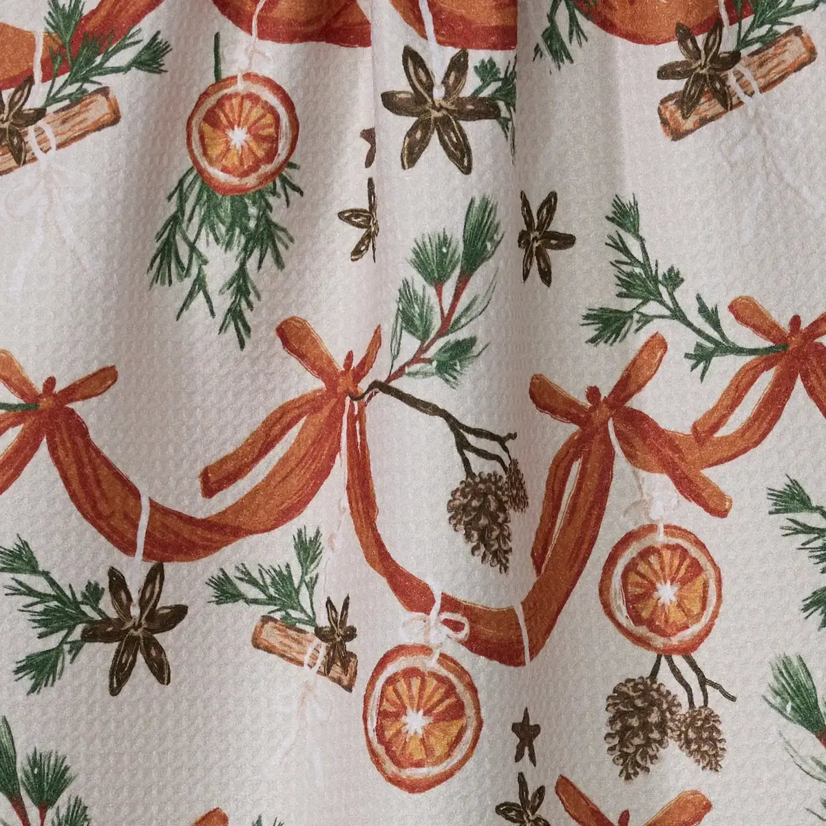tea towel - microfiber holiday - naranjas by geometry house