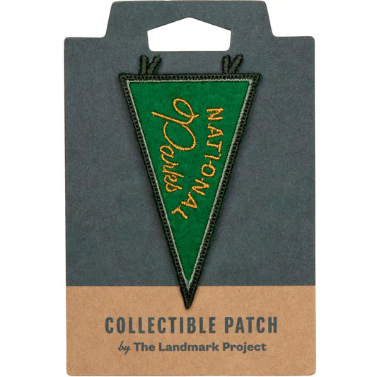 patch - embroidered - national parks pennant - green by the landmark project