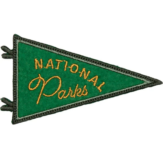 patch - embroidered - national parks pennant - green by the landmark project