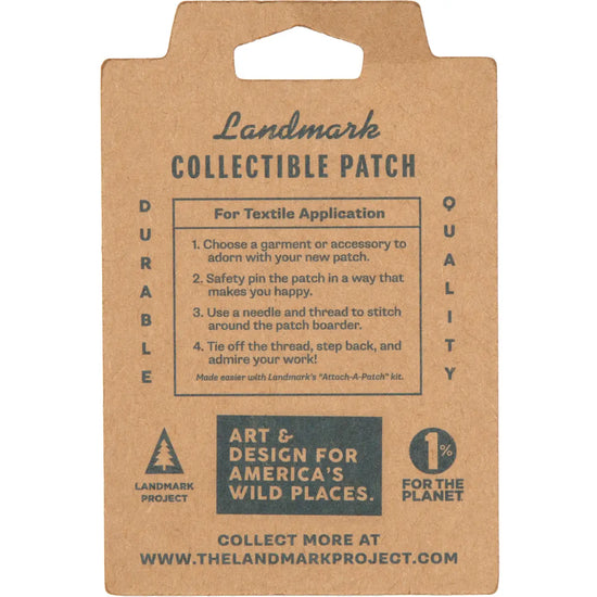 patch - embroidered - national parks pennant - green by the landmark project