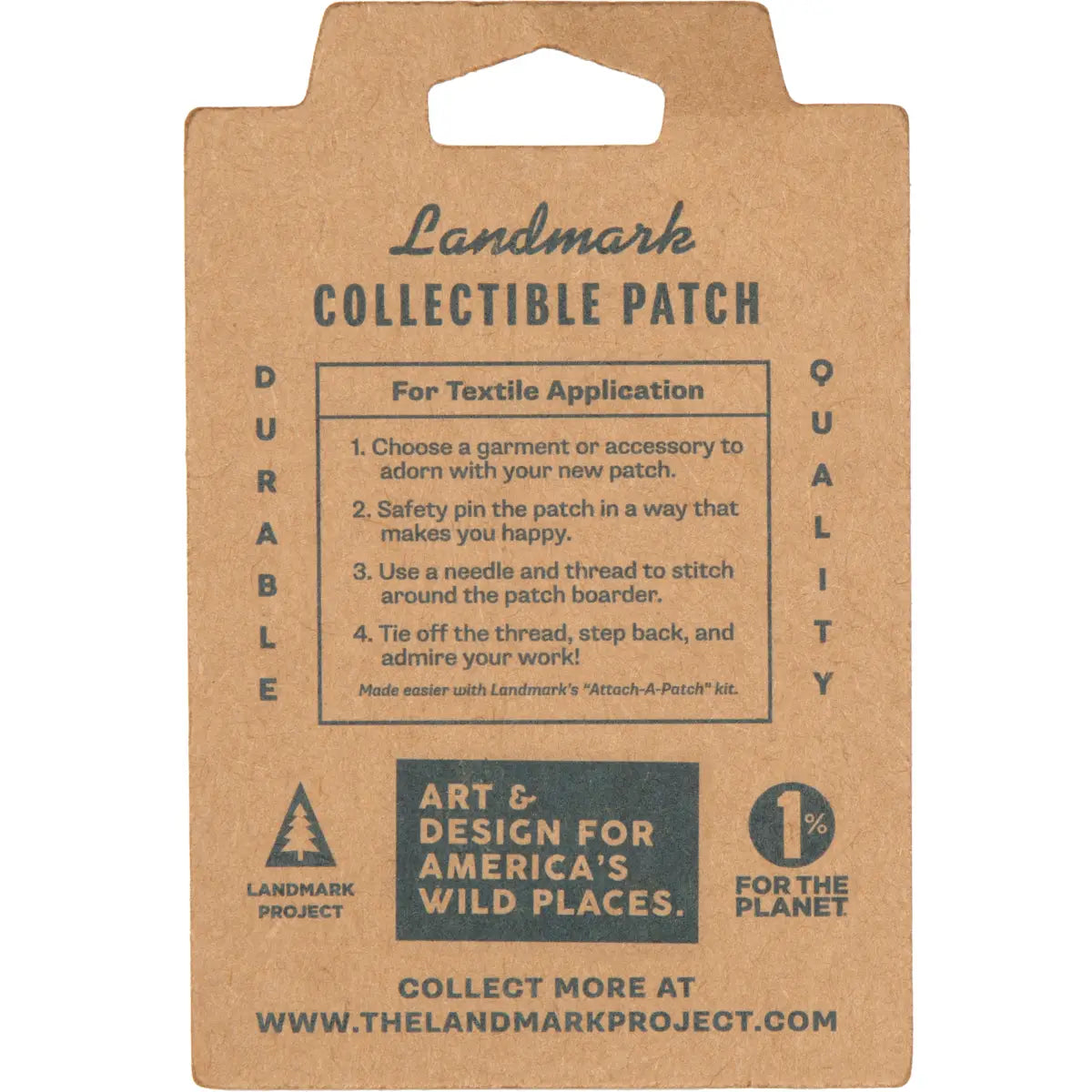patch - embroidered - national parks pennant - green by the landmark project