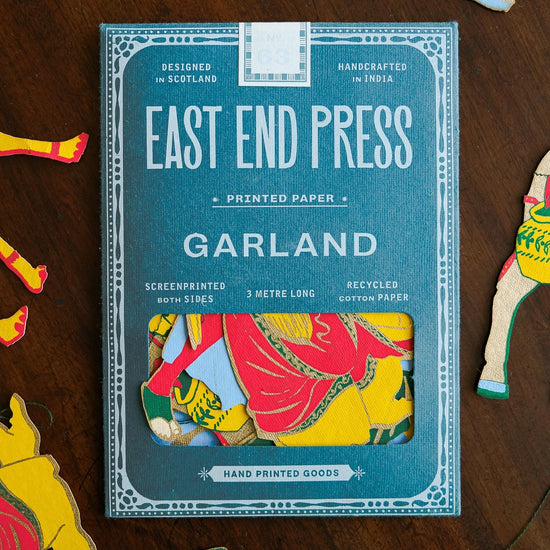garland - recycled cotton paper - nativity by east end press