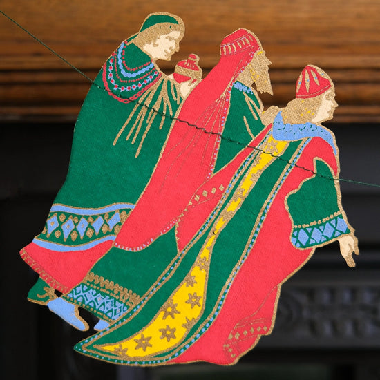 garland - recycled cotton paper - nativity by east end press