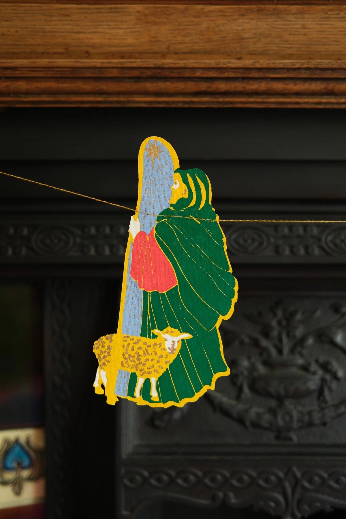 garland - recycled cotton paper - nativity by east end press