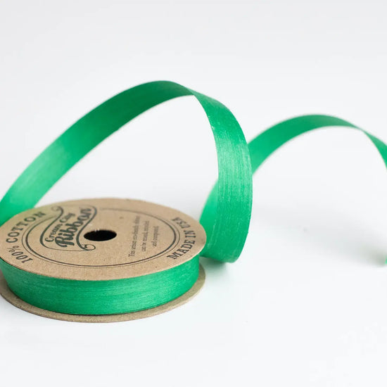 curling ribbons - natural cotton (5 colors) by wrappily eco gift wrap co.