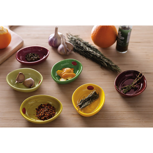 pinch bowl - olive-shaped - single (assorted) by now designs