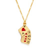 Necklace | Playing Cards 14KGP